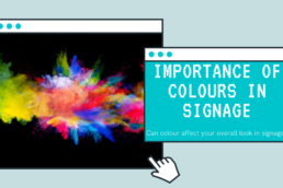Importance of colours in signage - hardy signs - blog thumbnail
