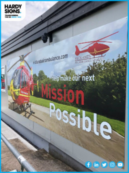 Midlands Air Ambulance - Hardy Signs - Outdoor Signage