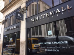 Whitewall Galleries  Outdoor Signage  Polished Steel  Hardy Signs  2019  2