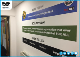Birmingham County Football Association - Hardy Signs - Wall&Wallpaper Graphics
