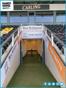 Ben Robinson Financial Advisers - Hardy Signs - Tunnel Signage