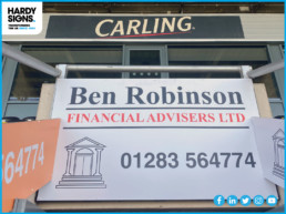 Ben Robinson Financial Advisers Ltd - Hardy Signs