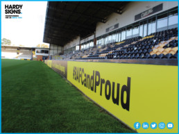 Burton Albion FC - Hardy Signs - Pitch Signs
