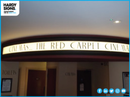 Red Carpet Cinema - Illuminated Signage - Hardy Signs