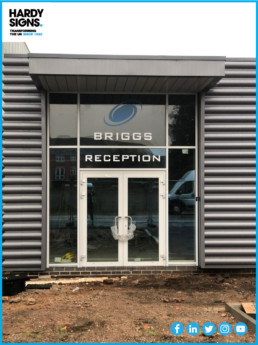 Briggs-of-Burton---Hardy-Signs---Reception-Signage