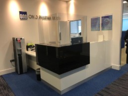 Reception Signage - Hardy Signs - Office Signs - Acrylic Screens - ONO Pharmacy