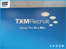 TXM Recruit - Hardy Signs - Acrylic Lettering