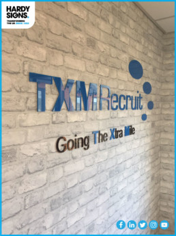 TXM Recruit - Hardy Signs - Office Signage