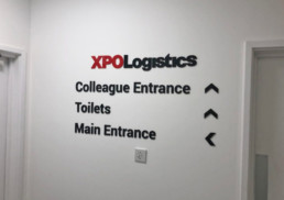 XPO Logistics  Hardy Signs Ltd  Indoor Signage  Wayfinding Signage  2019  2