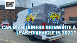 Can My Business Signwrite A Leased Vehicle - Hardy Signs - Blog Thumbnail