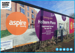 Aspire Housing - Hardy Signs - Construction Signage