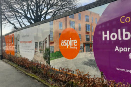 Aspire Housing - Hardy Signs - Hoarding Signage