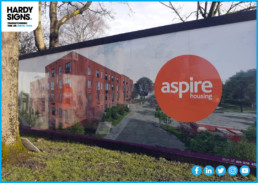 Aspire Housing - Hardy Signs - Housing Signage