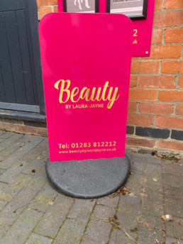 Beauty By Laura Jayne - Hardy Signs - Pavement Signage