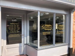 Goddess Extensions - Hardy Signs - Window Graphics