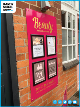 Beauty by Laura Jayne - Hardy Signs - Notice Boards