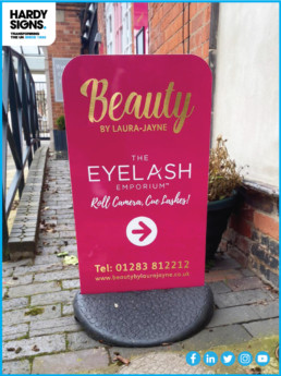 Beauty by Laura Jayne - Hardy Signs - Pavement Signage