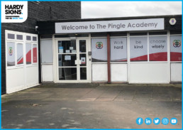 Pingle Academy - Hardy Signs - Window Graphics - Education Sector Signage