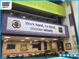 de Ferrers Sixth Form - Hardy Signs - Education Signage - Education Sector Signage