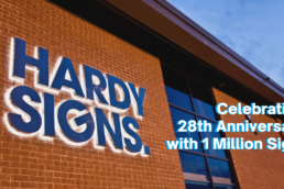 Hardy Signs Ltd 28th Anniversary cover photo