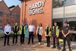 Kate Griffiths MP joins Hardy Signs celebration