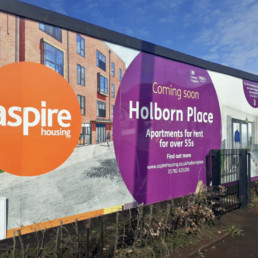 Aspire Homes - Hoarding Panels - Hardy Signs Ltd - 2021 - featured image