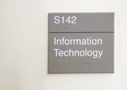 Tactile Signs in Schools - Hardy Signs