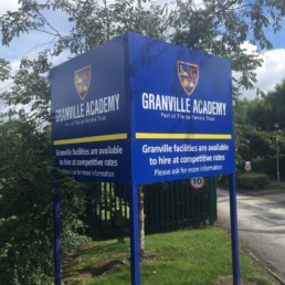 Granville Academy - Hardy Signs - Post & Panel