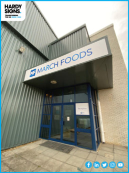 Marchfoods - Hardy Signs - Entrance Signs