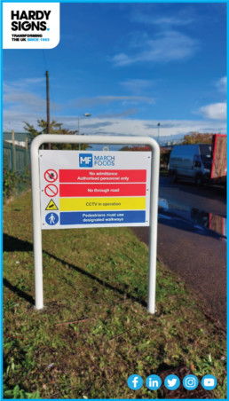 Marchfoods - Hardy Signs - Health & Safety Signs