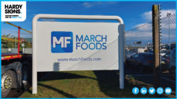 Marchfoods - Hardy Signs - Post & Panel