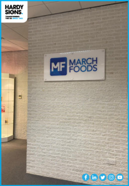 Marchfoods - Hardy Signs - Wall Signs