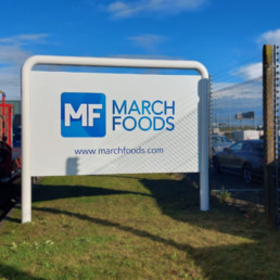 March Foods - Hardy Signs - Post & Panel