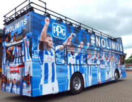 Huddersfield-Town-Bus Wrapping-Hardy Signs Ltd