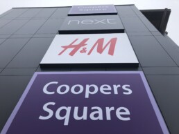 Coopers Square - Hardy Signs - Outdoor Shopping Centre Signage 2