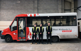 West Midlands Bus on Demand - Fleet Wrapping - Hardy Signs Ltd 1