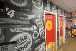 KP Snacks - Hardy Signs - Large Format Print Wall and Door Graphics