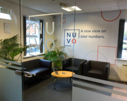 NUVO - Hardy Signs - Frosted Vinyl Window and Wall Graphics