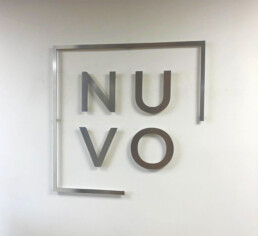 NUVO - Hardy Signs - Internal Flar Cut Letters