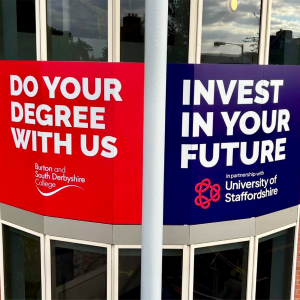 Burton & South Derbyshire College Building Signage