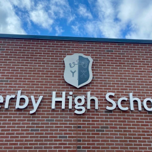 Derby High School Building Signage