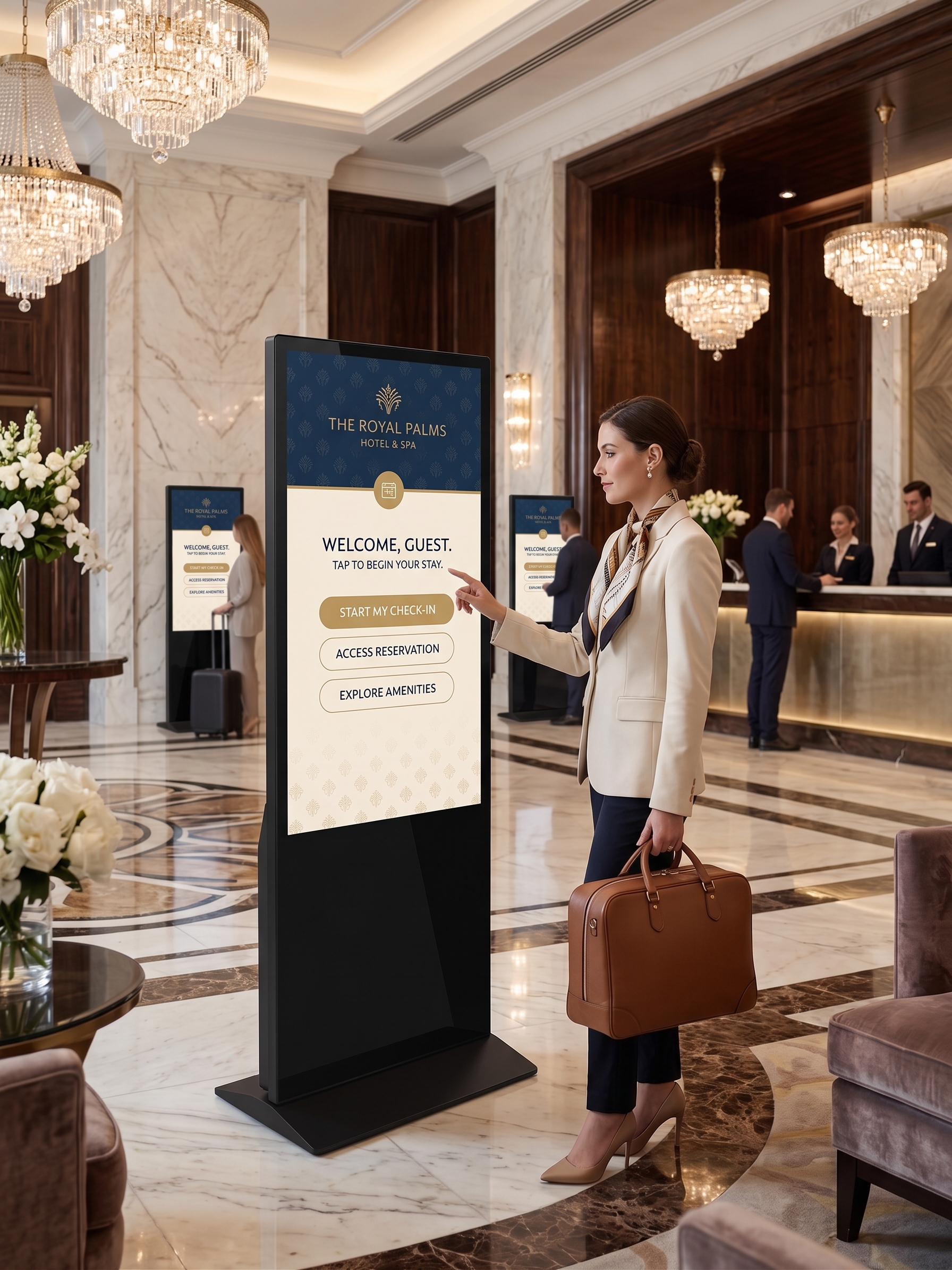 Freestanding Digital Screens