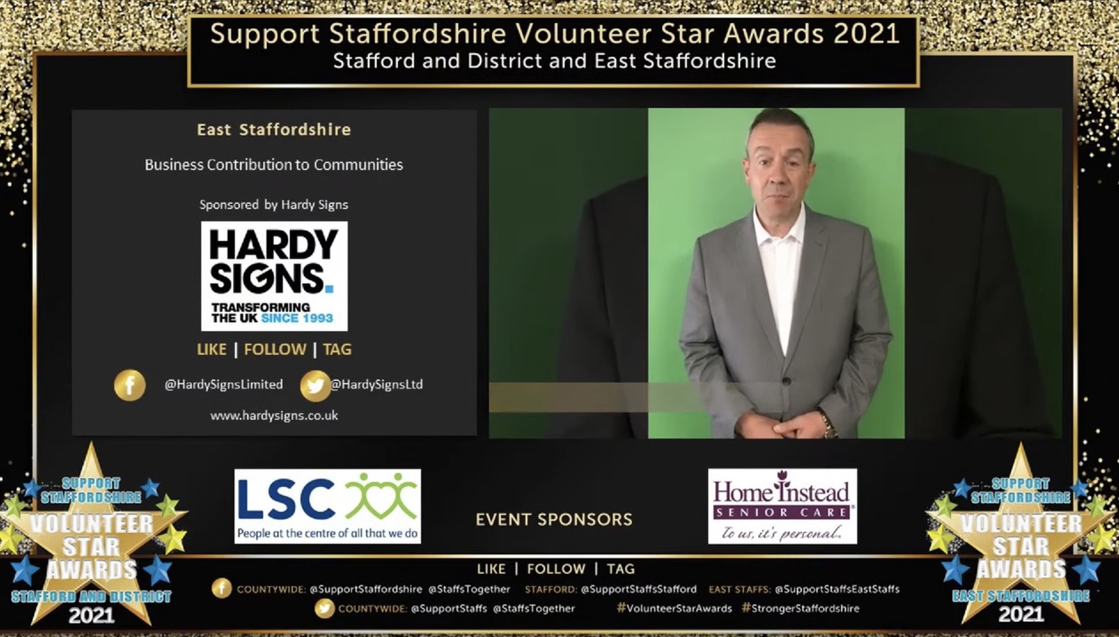 Proud to Support the Support Staffordshire Volunteer Star Awards